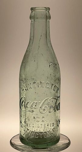 1905 Coca Cola Clear Straight Sided Huntington West Virginia 6oz Embossed Bottle 