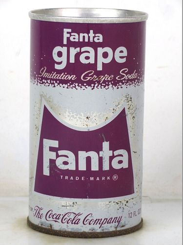 1969 Fanta Grape Soda Atlanta Georgia 12oz Ring Top Can 