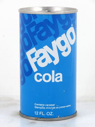 1973 Faygo Cola Detroit Michigan 12oz Ring Top Can 