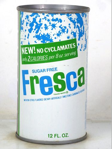 1970 Fresca (No Cyclamates) Norfolk Nebraska 12oz Juice Top Can 