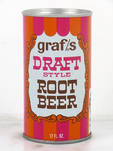 1974 Graf's Root Beer Wisconsin State Fair Milwaukee 12oz Ring Top Can 