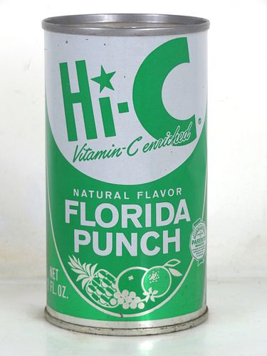 1963 Hi-C Florida Punch 12oz Juice Top Can Houston Texas 