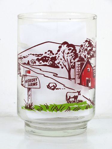 1975 Hickory Farms 4Â¼ Inch Tall ACL Drinking Glass 