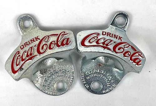 1960 Lot of TWO Coca-Cola Starr X Wall-Mount Bottle Openers 
