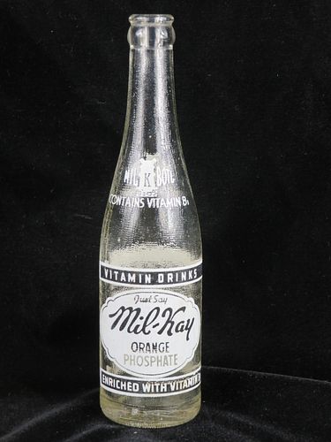 1940 Mil-Kay Orange Phosphate St. Louis Missouri 10oz ACL Bottle 