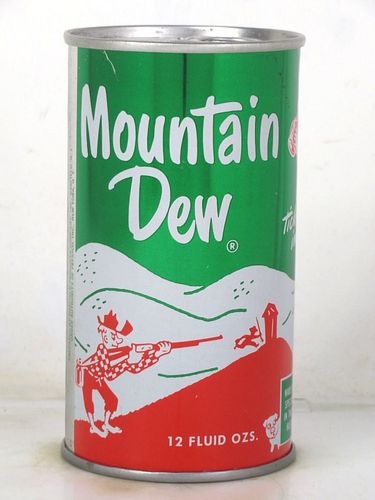 1970 Mountain Dew Garfield New Jersey 12oz Ring Top Can 