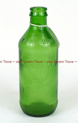 1969 Mountain Dew Stubby No Deposit ND/NR 10oz Embossed Bottle 
