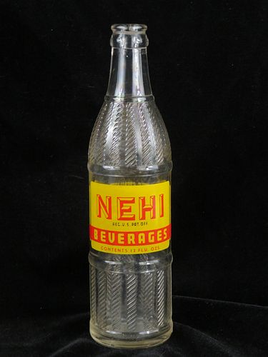 1946 Nehi Beverages Royal Crown Knoxville Tennessee 12oz ACL Bottle 