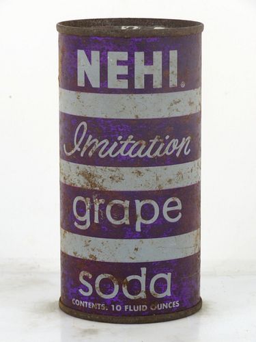 1960 Nehi Grape Soda Louisville Kentucky 10oz Flat Top Can 