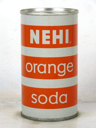 1960 Nehi Orange Soda Chicago Illinois 12oz Flat Top Can 