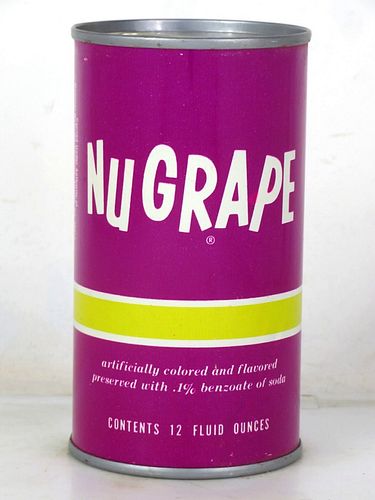 1970 Nu Grape Soda Atlanta Georgia 12oz Juice Top Can 