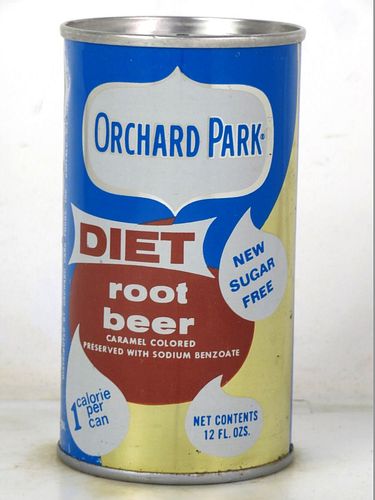 1971 Orchard Park Diet Root Beer Buffalo New York 12oz Ring Top Can 