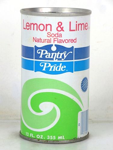 1975 Pantry Pride Lemon Lime Soda 12oz Ring Top Can Philadelphia 