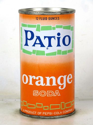 1959 Patio Orange Soda Pepsi Eustis Florida 12oz Flat Top Can 