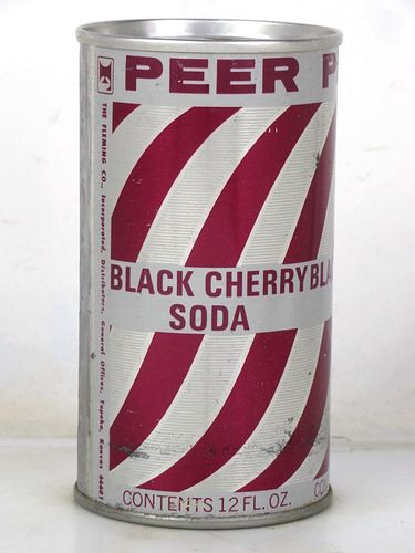 1977 Peer Black Cherry Soda Topeka Kansas 12oz Ring Top Can 