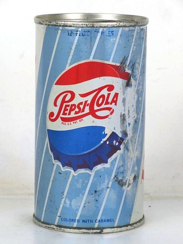 1967 Pepsi Cola 12oz Juice Top Can Kenosha Wisconsin 12oz Ring Top Can 