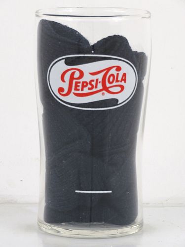 1950 Pepsi-Cola (2-color w/syrup line) 4Â½ Inch Tall ACL Drinking Glass 