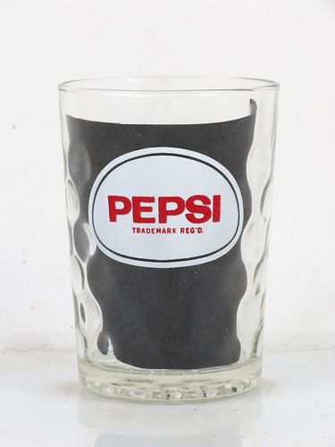 1970 Pepsi-Cola tumbler 4 Inch Tall ACL Drinking Glass 