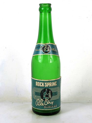 1955 Rock Spring Ginger Ale West Orange New Jersey 15oz Bottle 