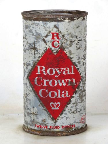1960 Royal Crown RC Cola Chicago Illinois 12oz Flat Top Can 