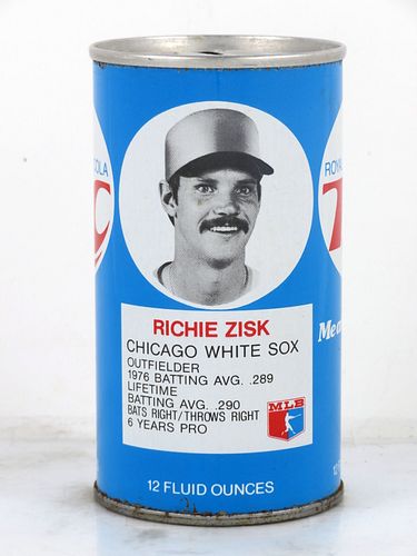 1977 Royal Crown RC Cola Richie Zisk White Sox Baseball Detroit Michigan 12oz Ring Top Can 