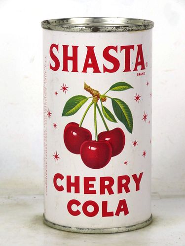 1958 Shasta Cherry Cola San Francisco California 12oz Flat Top Can 