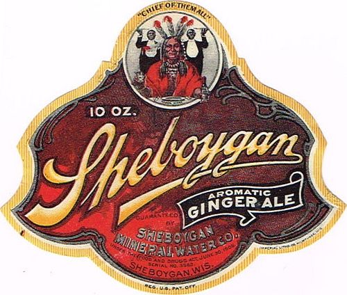 1915 Sheboygan Aromatic Ginger Ale Wisconsin 10oz No Ref. Label 