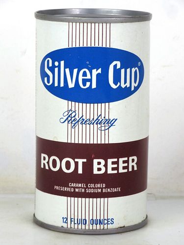 1967 Silver Cup Root Beer Franklin Park Illinois 12oz Flat Top Can 