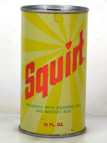 1968 Squirt Soda Des Moines Iowa 12oz Juice Top Can 