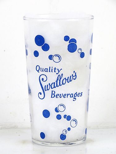 1948 Swallows Beverages Lima Ohio 4Â¾ Inch Tall ACL Drinking Glass 