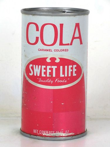 1970 Sweet Life Cola 12oz Flat Top Can Suffield Connecticut 