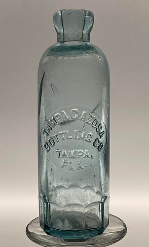 1900 Tampa Gazosa Bottling Co. Hutchinson Florida 6oz Embossed Bottle 