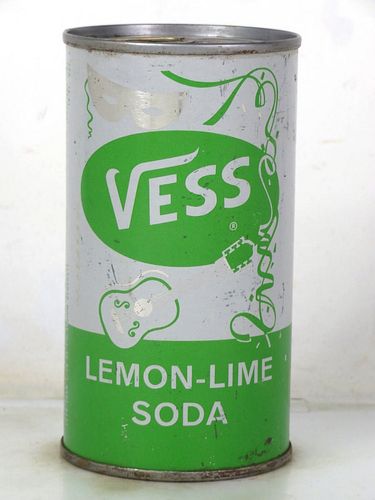 1970 Vess Lemon Lime Soda St. Louis Missouri 12oz Ring Top Can 