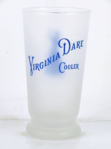 1950 Virginia Dare Cooler 5Â¼ Inch Tall ACL Drinking Glass 