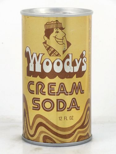 1972 Woody's Cream Soda (Coca-Cola) Madison Wisconsin 12oz Ring Top Can 