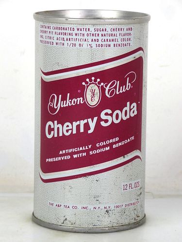 1968 Yukon Club Cherry Soda A&P Tea New York 12oz Ring Top Can 