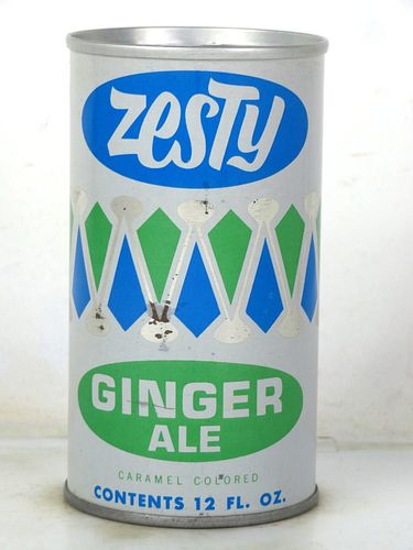 1972 Zesty Ginger Ale Cobsi Atlanta Georgia 12oz Ring Top Can 