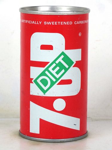1972 7up Diet Des Moines Iowa 12oz Ring Top Can 