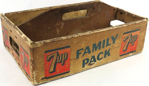 1960 7up Seven Up Family Pack 12-Pack Bottle Holder 