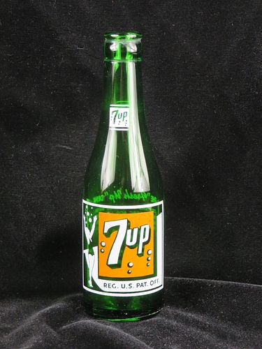 1940 7up Seven Up Knoxville Tennessee 7oz ACL Bottle 