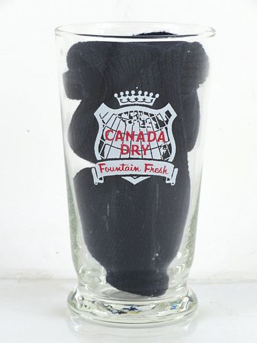 1950 Canada Dry Soda 5½ Inch Tall ACL Drinking Glass 