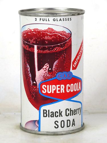1962 Cantrell & Cochrane C&C Black Cherry Soda Paterson New Jersey 12oz Flat Top Can 