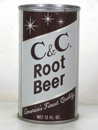 1964 Cantrell & Cochrane C&C Root Beer Garfield New Jersey 12oz Flat Top Can 