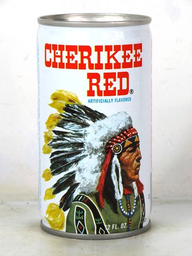 1976 Cherokee Red Soda Scranton Pennsylvania 12oz Bank Top Can 