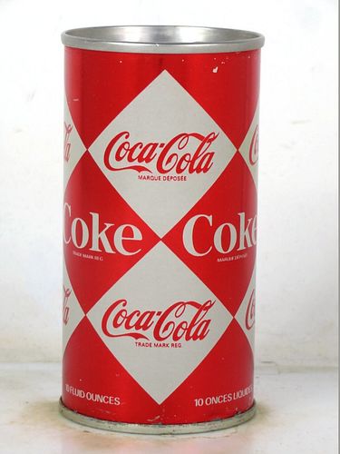 1967 Coca Cola Toronto Canada 10oz Ring Top Can 