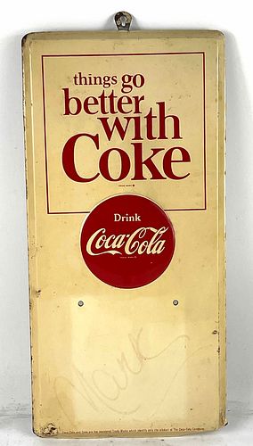 1962 Coca-Cola Tin Page-A-Day Calendar 