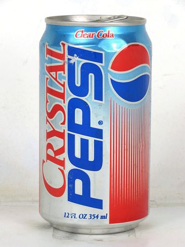 1992 Crystal Pepsi Cola 12oz Eco-Tab Can 