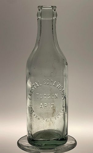 1930 Crystal Soda Works Tucson Arizona 6oz Embossed Bottle 