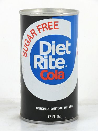 1974 Diet Rite Cola Chicago Illinois 12oz Ring Top Can 