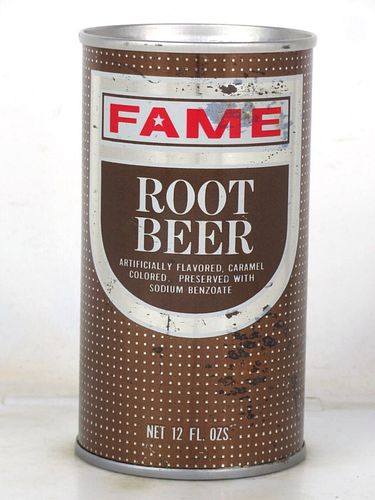1972 Fame Root Beer Soda Dayton Ohio 12oz Ring Top Can 